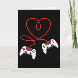 Hart Video-game Controller Valentijnsdag Cool Ga Kaart