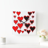 hart vierkante klok (Huis)