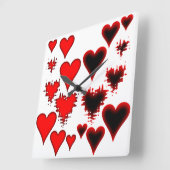 hart vierkante klok (Hoek)