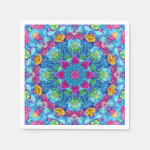 Hart Violet en Blue  Fractal Kaleidoscope