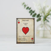  hart visitekaartje (Staand voorkant)