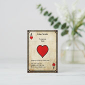 hart visitekaartje (Staand voorkant)