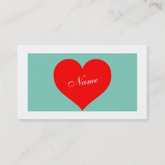 Hart Visitekaartje (Voorkant)