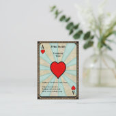  hart visitekaartje (Staand voorkant)