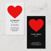 hart visitekaartje (Voorkant / Achterkant)