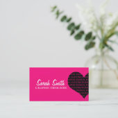 Hart Visitekaartje (Staand voorkant)
