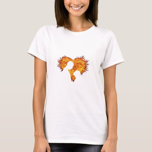 Hart & Vlam Liefhebbers t-shirt ontwerp (Voorkant)