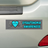 Hart/Vleugels...Dysautonomie Bumpersticker (Op auto)