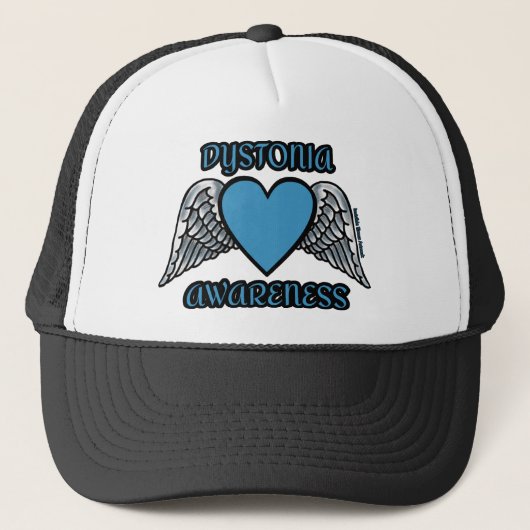 Hart/Vleugels...Dystonie Trucker Pet (Voorkant)