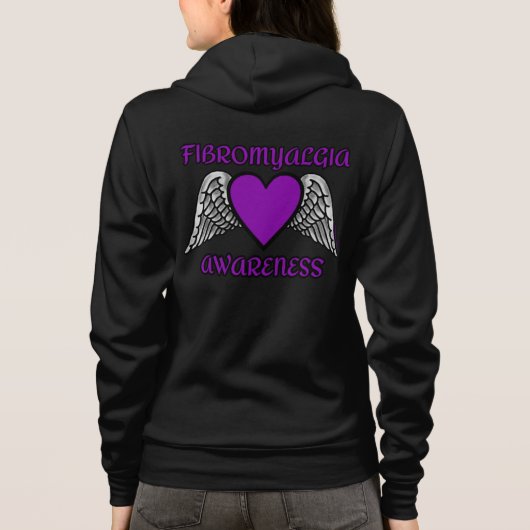 Hart/Vleugels...Fibro jas Hoodie (Achterkant)