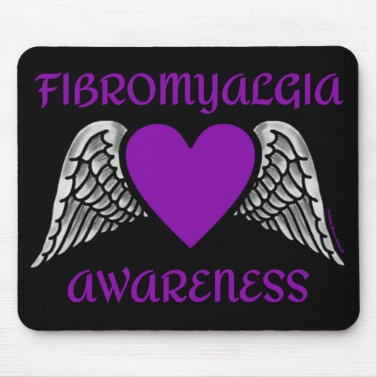 Hart/Vleugels...Fibro Muismat (Voorkant)