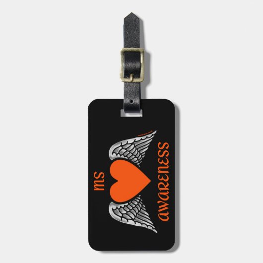 Hart/Vleugels...MS Bagagelabel (Voorkant verticaal)