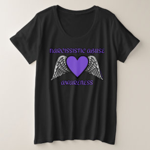 Hart/Vleugels...Narcistische Misbruik Grote Maat T-shirt