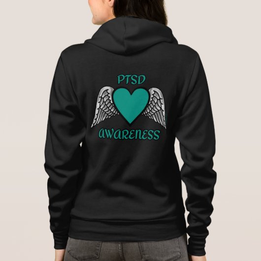 Hart/Vleugels...PTSD Hoodie (Achterkant)