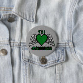 Hart/Vleugels...TBI Ronde Button 7,6 Cm (In situ)
