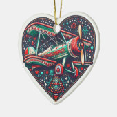 Hart Vliegtuig Biplane Ornament (Links)