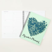 Hart Vlinder Aangepaste Naam Planner (Display)