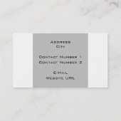 Hart, vlinders en bloemen visitekaartje (Achterkant)