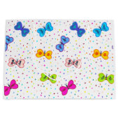 Hart Vlinders Gift Bag Groot Cadeauzakje (Voorkant)