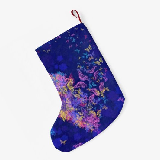 Hart Vlinders Kerstmis Kous Kleine Kerstsok (Achterkant (Hangend))