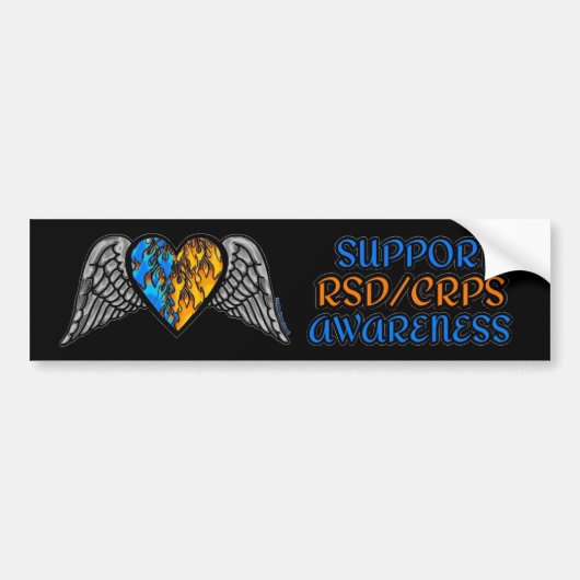 Hart/voeringen/brand.. RSD/CRPS Bumpersticker (Voorkant)