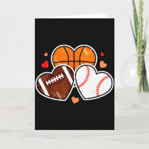 Hart Voetbal Basketbal Voetbal Valentijnsdag Sport Kaart