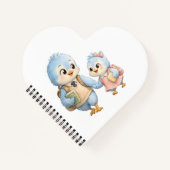Hart Vogel Broer Zus Notitieboek (Voorkant)