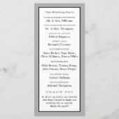 hart vogelkooi bruiloft programma programmakaart (Achterkant)