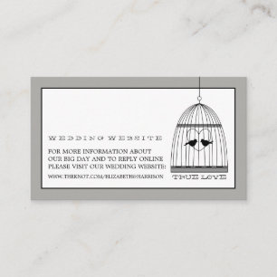  hart vogelkooi bruiloft website informatiekaartje