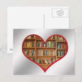 Hart vol boeken briefkaart (Voorkant / Achterkant)