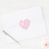 Hart vol hart liefdesroze ID733 Sticker (Envelop)