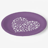 Hart vol hart liefdeswit ID733 Papieren Bordje (Gekanteld)