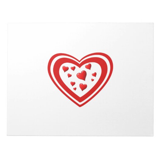 Hart vol liefde notitieblok (Voorkant)