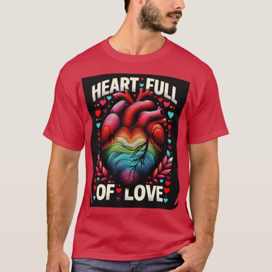 Hart vol liefde t-shirt (Voorkant)