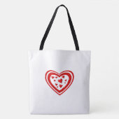 Hart vol liefde tote bag (Voorkant)
