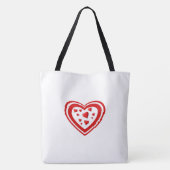 Hart vol liefde tote bag (Achterkant)