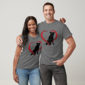 Hart vol met "Pitties" T-shirt (Unisex)