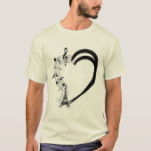 Hart vol muziek t-shirt (Voorkant)