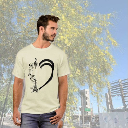 Hart vol muziek t-shirt