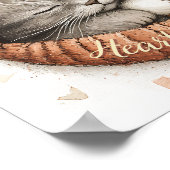 Hart Vol Spint Kat Knuffels Poster Wall Art (Hoek)