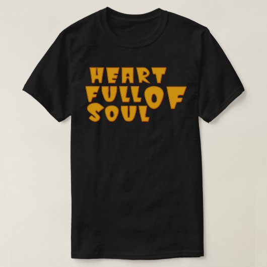 Hart vol ziel t-shirt (Design voorkant)