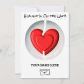 Hart volledig gebroken Kaart (Achterkant)