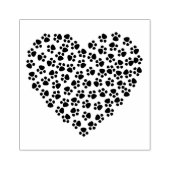 Hart voor afdrukken verven rubberstempel (Afrduk)