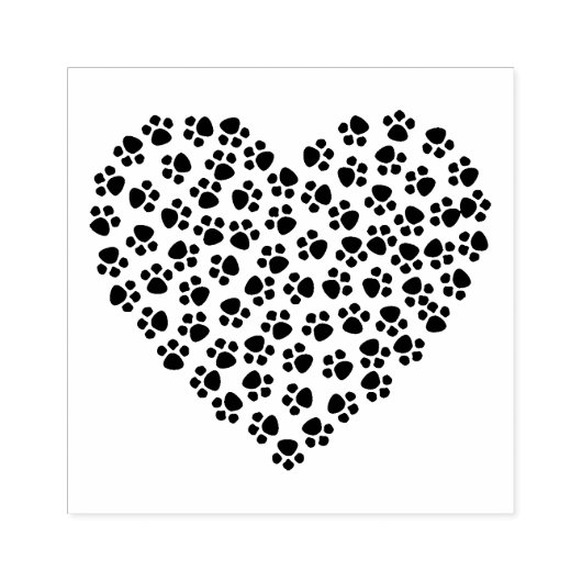 Hart voor afdrukken verven rubberstempel (Afrduk)