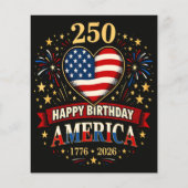 Hart Voor Amerika 1776 2026 4 Juli Flyer (Achterkant)