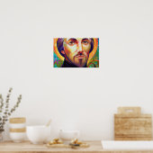 Hart voor Christus Poster (Keuken)