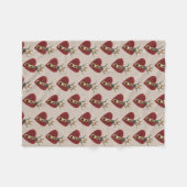 Hart voor Giraffes Fleece Deken (Voorkant (Horizontaal))