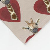Hart voor Giraffes Fleece Deken (Hoek)