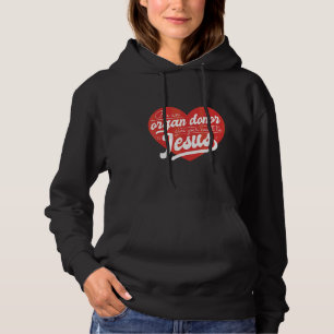 Hart voor Jezus Christus Bijbelse Christelijke Kru Hoodie