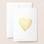 Hart voor jou met liefde folie kaarten (Met envelop)